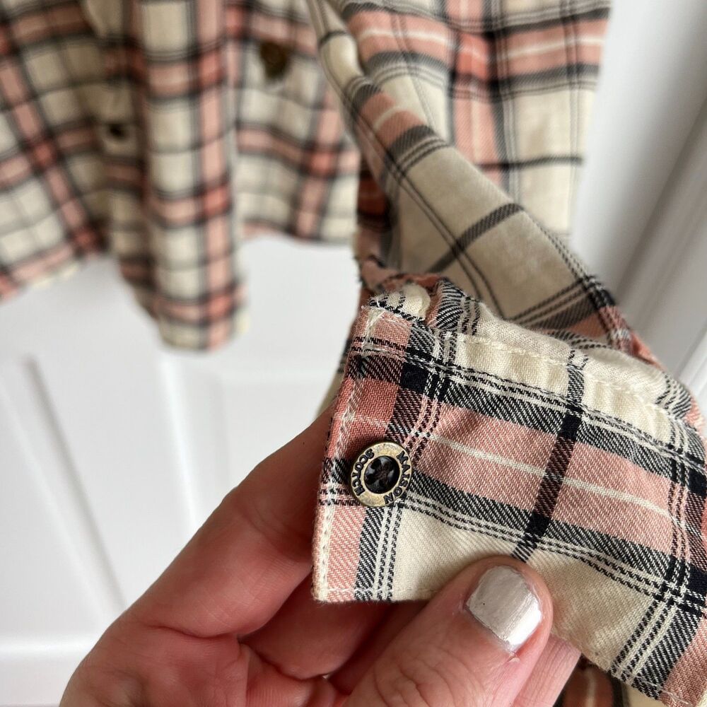Maison Scotch Pink & White Button Down Plaid Top SZ 2 Western: Rodeo Maximalism - Picture 5 of 11